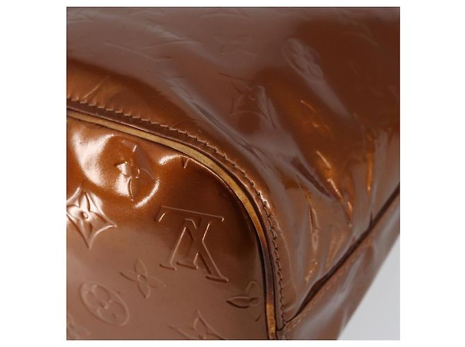 LOUIS VUITTON Borsa a Mano Houston Monogram Vernis Bronzo M91122 LV Auth gh1057 - vista 16