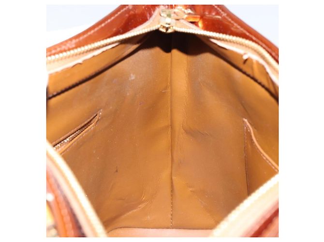 LOUIS VUITTON Borsa a Mano Houston Monogram Vernis Bronzo M91122 LV Auth gh1057 - vista 21