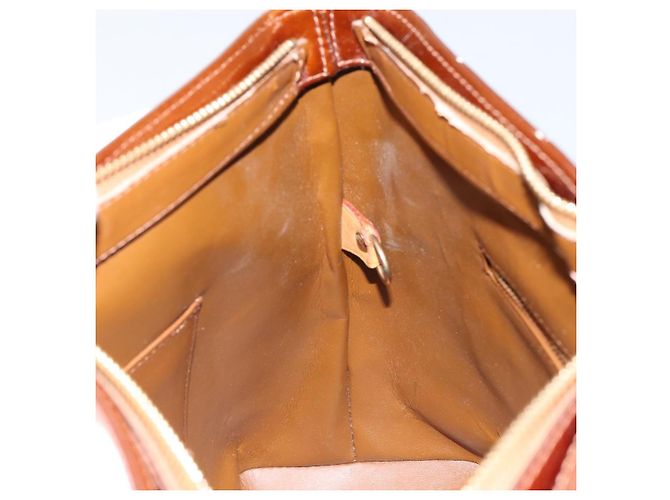 LOUIS VUITTON Borsa a Mano Houston Monogram Vernis Bronzo M91122 LV Auth gh1057 - vista 22