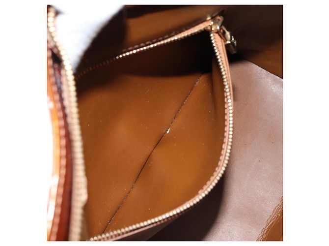 LOUIS VUITTON Borsa a Mano Houston Monogram Vernis Bronzo M91122 LV Auth gh1057 - vista 23
