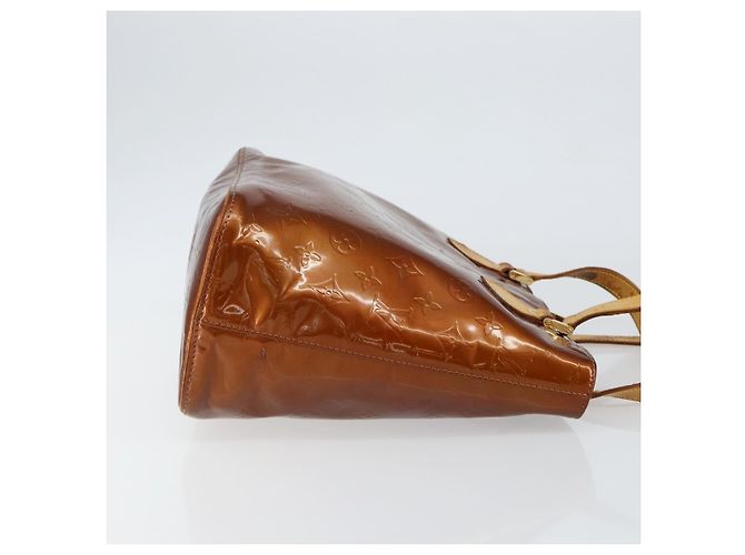 LOUIS VUITTON Borsa a Mano Houston Monogram Vernis Bronzo M91122 LV Auth gh1057 - vista 3