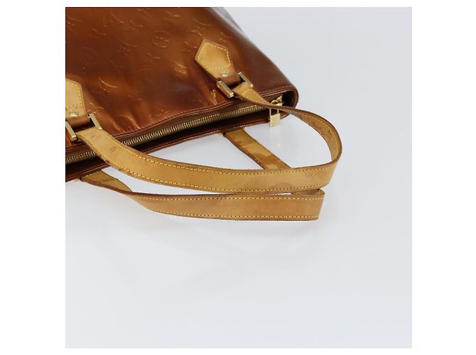 LOUIS VUITTON Borsa a Mano Houston Monogram Vernis Bronzo M91122 LV Auth gh1057 - vista 7
