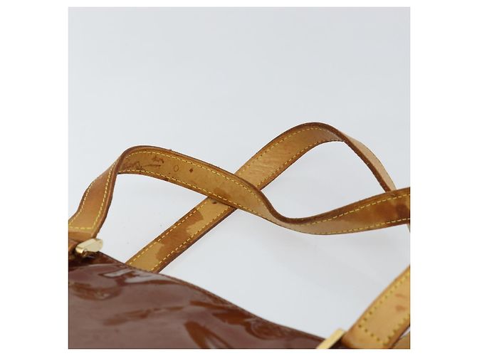 LOUIS VUITTON Borsa a Mano Houston Monogram Vernis Bronzo M91122 LV Auth gh1057 - vista 8