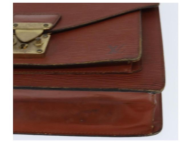 LOUIS VUITTON Borsa a Mano Epi Monceau 28 Marrone M52123 LV Auth fm4929 - vista 16