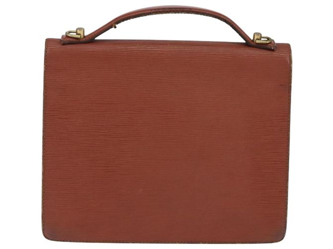 LOUIS VUITTON Borsa a Mano Epi Monceau 28 Marrone M52123 LV Auth fm4929 - vista 2