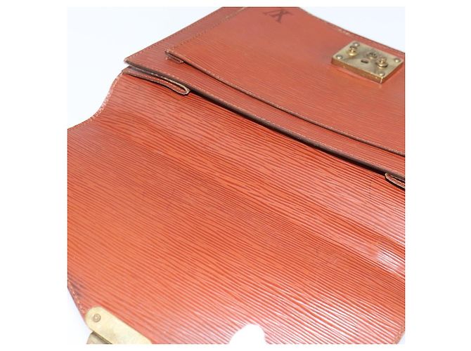 LOUIS VUITTON Borsa a Mano Epi Monceau 28 Marrone M52123 LV Auth fm4929 - vista 20