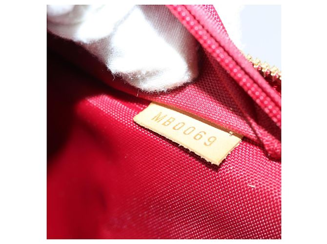 LOUIS VUITTON Valigia Pegas 45 Monogram Vernis Pomme D'amour M91278 Auth 145874 Rosso - vista 12