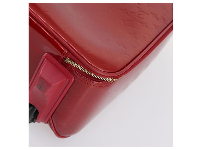 LOUIS VUITTON Valigia Pegas 45 Monogram Vernis Pomme D'amour M91278 Auth 145874 Rosso - vista 16