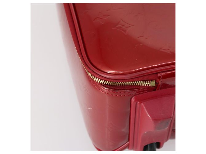 LOUIS VUITTON Valigia Pegas 45 Monogram Vernis Pomme D'amour M91278 Auth 145874 Rosso - vista 17