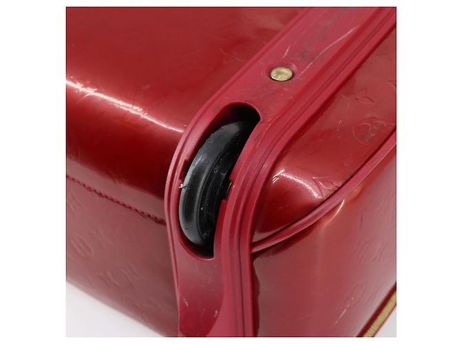 LOUIS VUITTON Valigia Pegas 45 Monogram Vernis Pomme D'amour M91278 Auth 145874 Rosso - vista 18