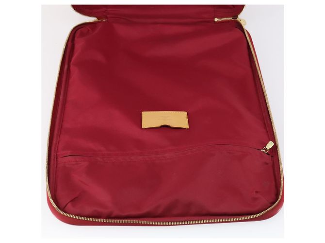 LOUIS VUITTON Valigia Pegas 45 Monogram Vernis Pomme D'amour M91278 Auth 145874 Rosso - vista 22