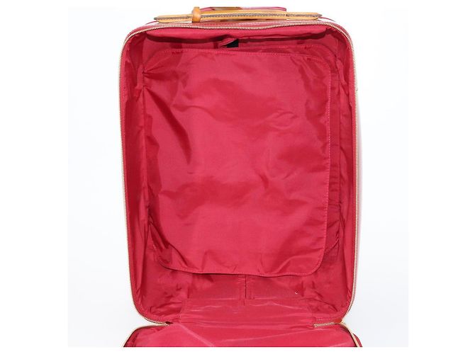 LOUIS VUITTON Valigia Pegas 45 Monogram Vernis Pomme D'amour M91278 Auth 145874 Rosso - vista 26