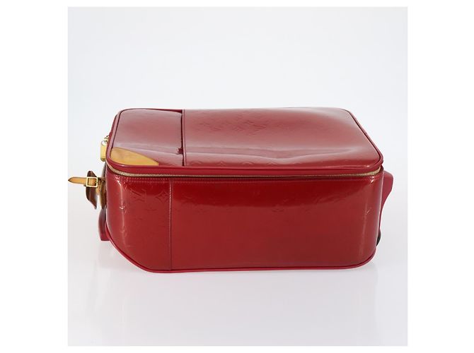LOUIS VUITTON Valigia Pegas 45 Monogram Vernis Pomme D'amour M91278 Auth 145874 Rosso - vista 4