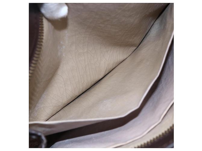 Clutch in tela Trotter Christian Dior marrone Auth 148875 - vista 12