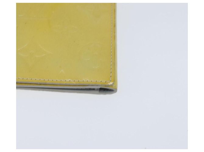 Portafoglio Walker Monogram Vernis LOUIS VUITTON Giallo Lime M91074 LV Auth hk3224 D'oro - vista 15