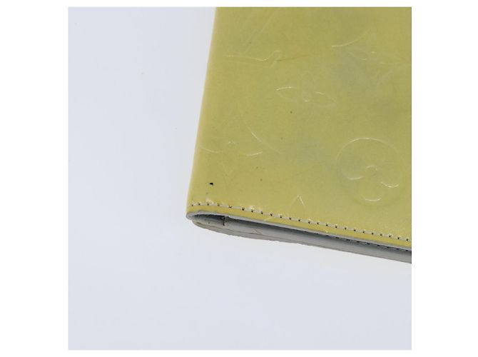 Portafoglio Walker Monogram Vernis LOUIS VUITTON Giallo Lime M91074 LV Auth hk3224 D'oro - vista 16