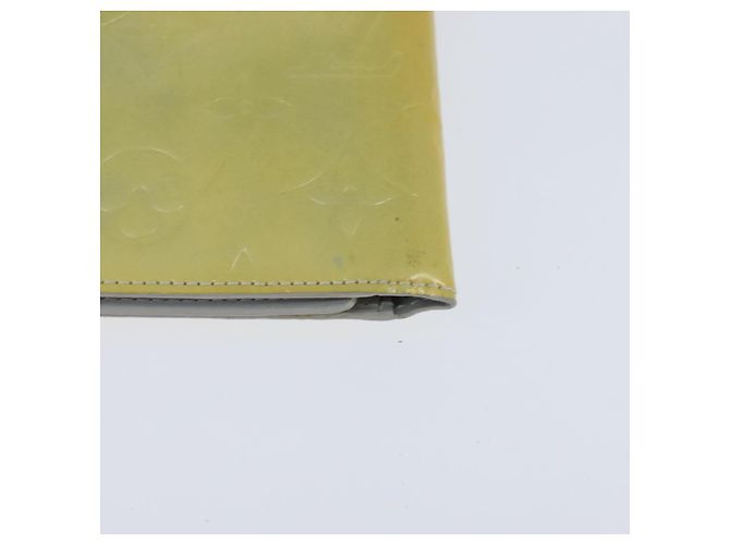 Portafoglio Walker Monogram Vernis LOUIS VUITTON Giallo Lime M91074 LV Auth hk3224 D'oro - vista 17