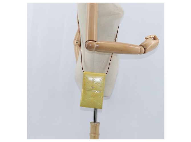 Portafoglio Walker Monogram Vernis LOUIS VUITTON Giallo Lime M91074 LV Auth hk3224 D'oro - vista 23