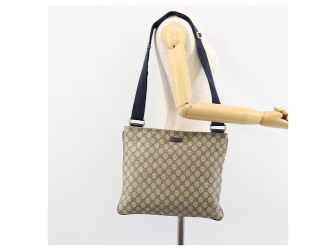 Bolso de Hombro GG Supreme PVC Navy 201446 Auth ep11575 de GUCCI Azul marino - vista 23