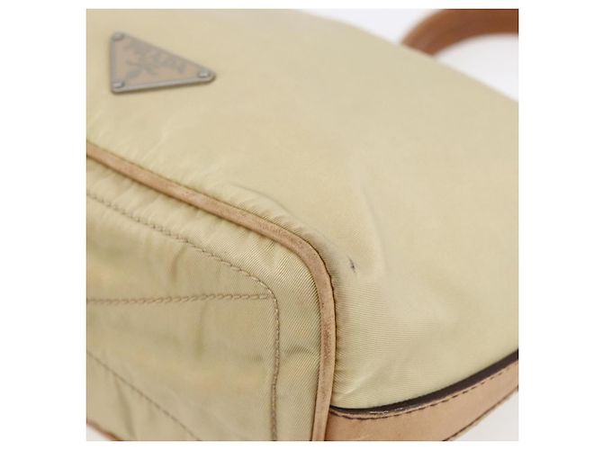 Borsa a Spalla PRADA Nylon Beige Argento Autentica 151025 - vista 10