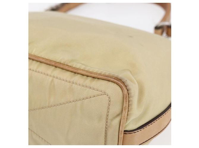 Borsa a Spalla PRADA Nylon Beige Argento Autentica 151025 - vista 15
