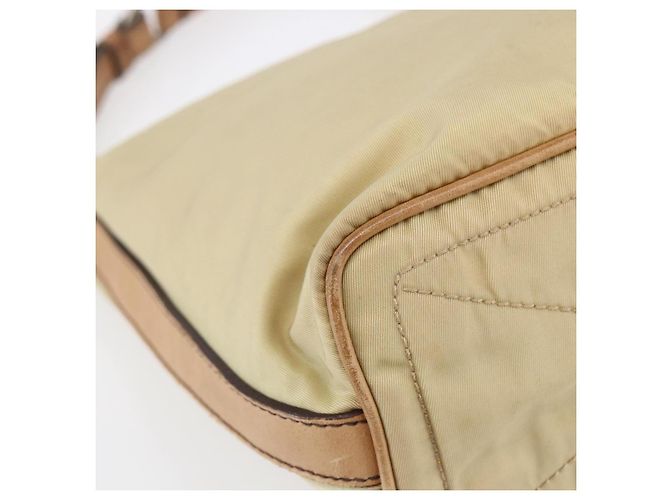 Borsa a Spalla PRADA Nylon Beige Argento Autentica 151025 - vista 16