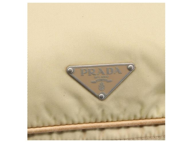 Borsa a Spalla PRADA Nylon Beige Argento Autentica 151025 - vista 17
