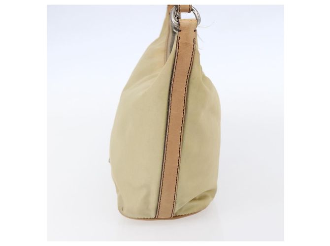 Borsa a Spalla PRADA Nylon Beige Argento Autentica 151025 - vista 4