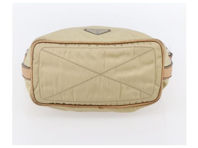 Borsa a Spalla PRADA Nylon Beige Argento Autentica 151025 - vista 5