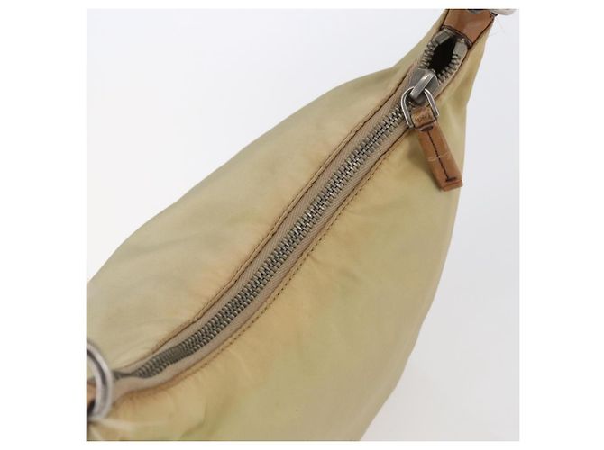 Borsa a Spalla PRADA Nylon Beige Argento Autentica 151025 - vista 6