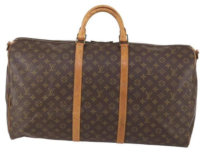 LOUIS VUITTON Monogram Keepall Bandouliere 60 Borsa Boston M41412 LV Auth yk19653 Monogramma - vista 13