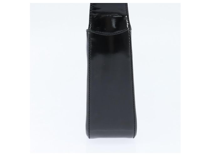 Borsa a Mano GUCCI Soho Smalto Nero Argento Auth 150731 - vista 4