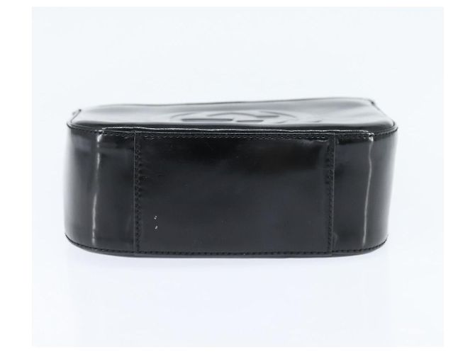 Borsa a Mano GUCCI Soho Smalto Nero Argento Auth 150731 - vista 5