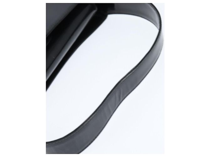 Borsa a Mano GUCCI Soho Smalto Nero Argento Auth 150731 - vista 7
