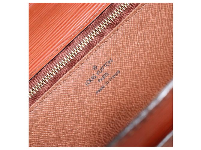 LOUIS VUITTON Borsa a Mano Epi Monceau 28 Marrone M52123 LV Auth bs30558 - vista 21
