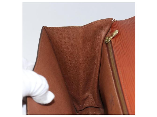 LOUIS VUITTON Borsa a Mano Epi Monceau 28 Marrone M52123 LV Auth bs30558 - vista 23