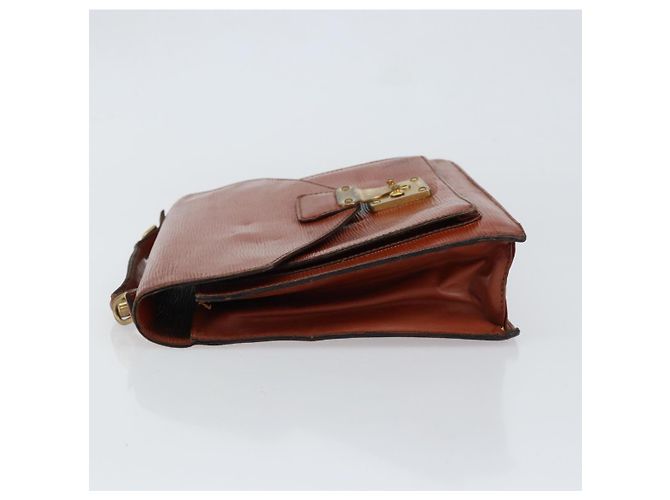 LOUIS VUITTON Borsa a Mano Epi Monceau 28 Marrone M52123 LV Auth bs30558 - vista 4
