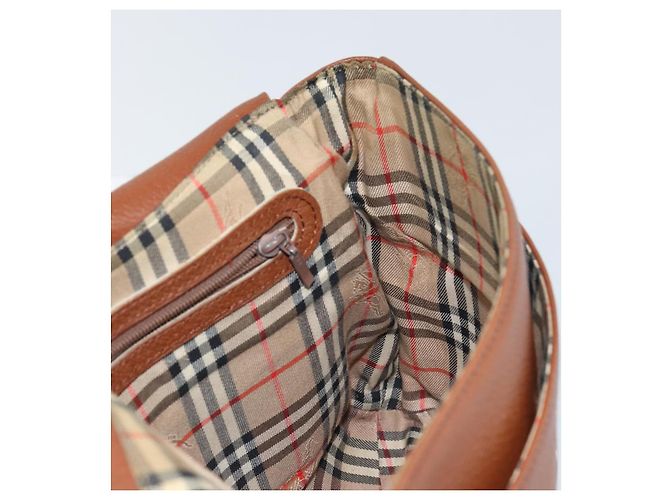 Autre Marque Borsa a Spalla Burberrys in Pelle Oro Marrone Auth ep11609 D'oro - vista 18