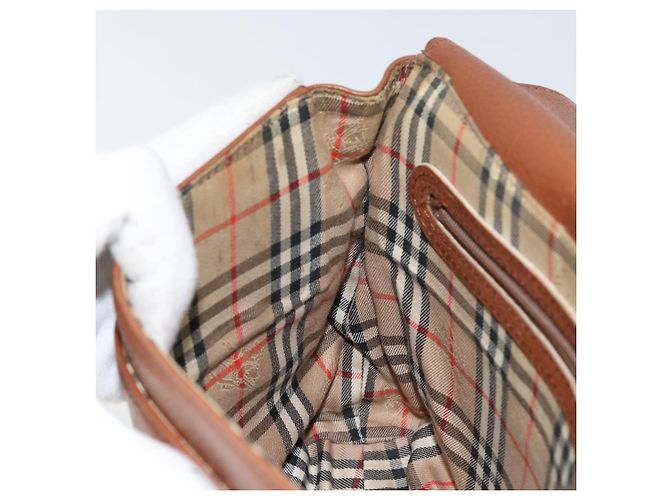Autre Marque Borsa a Spalla Burberrys in Pelle Oro Marrone Auth ep11609 D'oro - vista 19