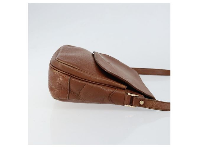 Autre Marque Borsa a Spalla Burberrys in Pelle Oro Marrone Auth ep11609 D'oro - vista 3