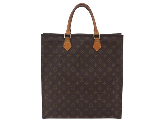 LOUIS VUITTON Borsa Sac Plat Monogram M51140 LV Auth 150580 Monogramma - vista 13