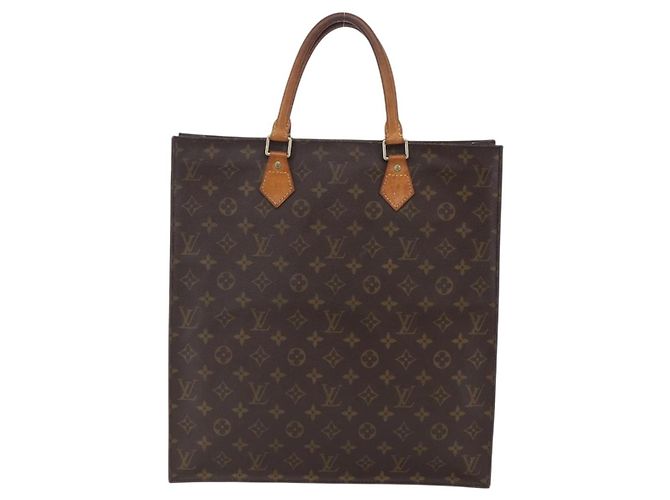 LOUIS VUITTON Borsa Sac Plat Monogram M51140 LV Auth 150580 Monogramma - vista 2