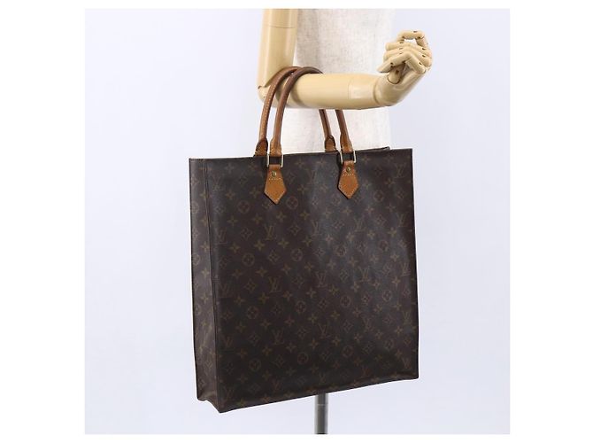 LOUIS VUITTON Borsa Sac Plat Monogram M51140 LV Auth 150580 Monogramma - vista 20