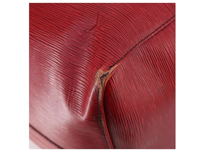 LOUIS VUITTON Epi Keepall 60 Borsa Boston Rossa M42947 LV Auth 148138 Rosso - vista 10