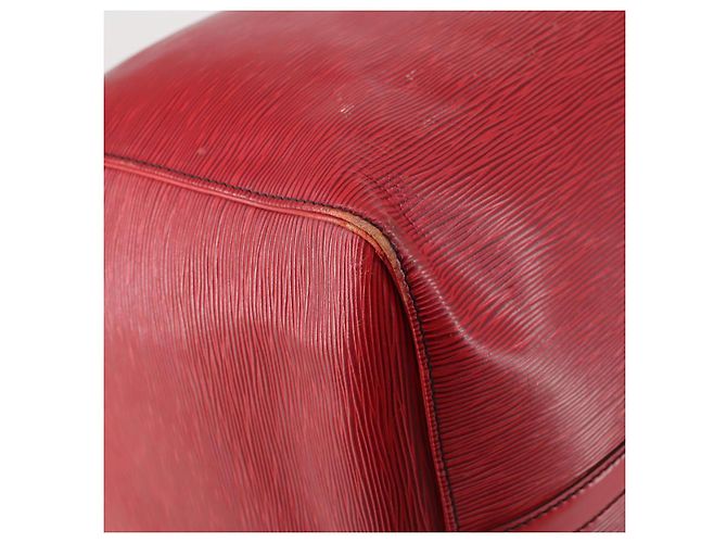 LOUIS VUITTON Epi Keepall 60 Borsa Boston Rossa M42947 LV Auth 148138 Rosso - vista 15