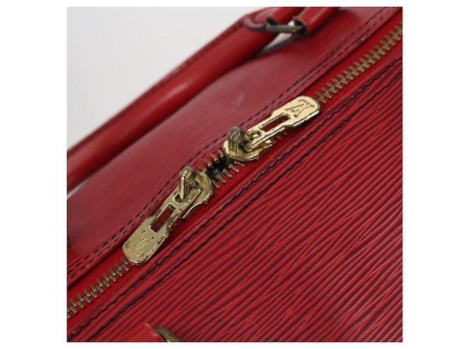 LOUIS VUITTON Epi Keepall 60 Borsa Boston Rossa M42947 LV Auth 148138 Rosso - vista 19