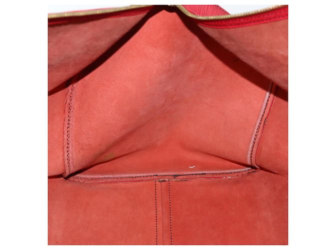 LOUIS VUITTON Epi Keepall 60 Borsa Boston Rossa M42947 LV Auth 148138 Rosso - vista 21