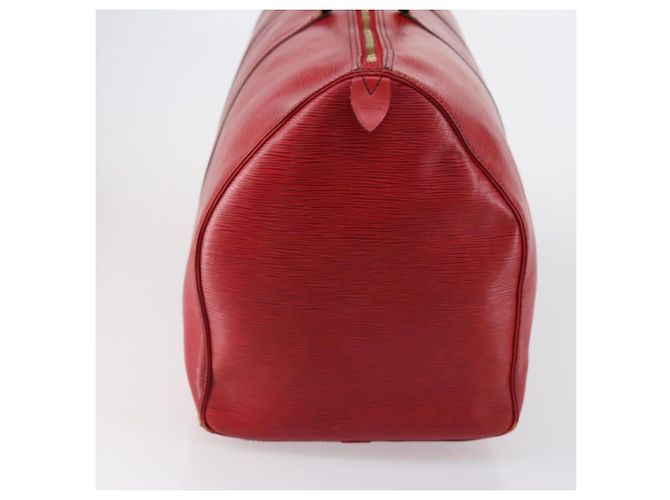 LOUIS VUITTON Epi Keepall 60 Borsa Boston Rossa M42947 LV Auth 148138 Rosso - vista 4