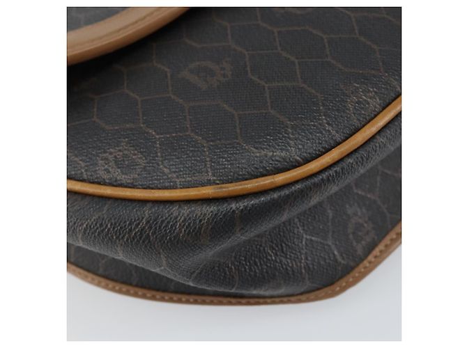 Borsa a Spalla in Tela Honeycomb PVC Nera e Dorata Auth BA8817 Christian Dior Nero D'oro - vista 11