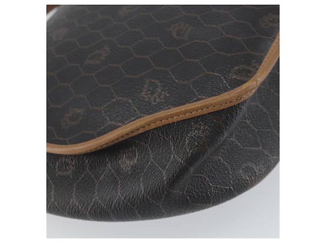 Borsa a Spalla in Tela Honeycomb PVC Nera e Dorata Auth BA8817 Christian Dior Nero D'oro - vista 13